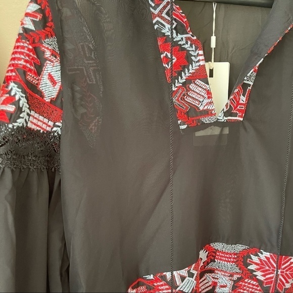 Endless Rose Dorian Embroidered Chiffon Blouse - Picture 4 of 7